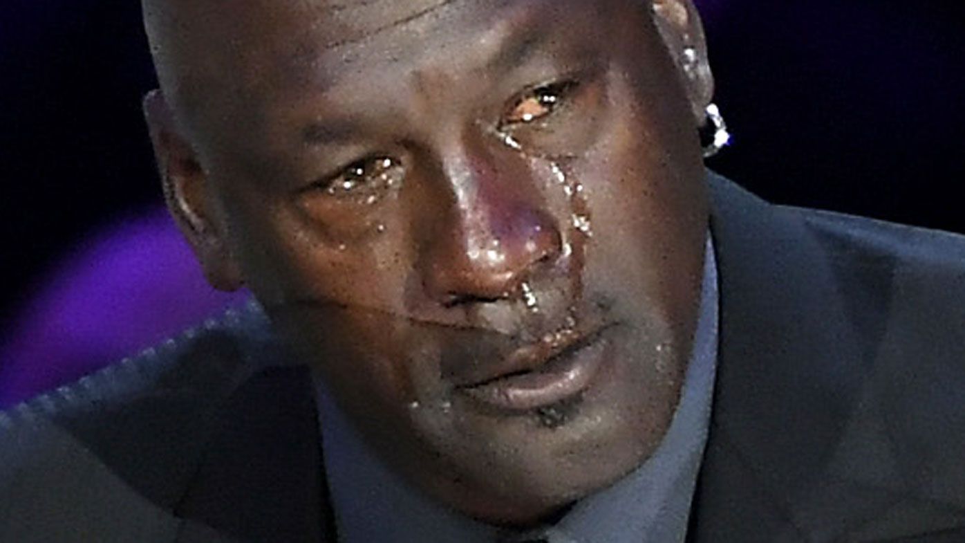 rastro Ver internet mi Kobe Bryant memorial, Michael Jordan speech video, Crying Jordan joke