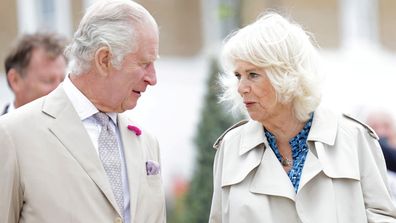 King Charles and Queen Camilla visit Poundbury, in Dorchester, Britain June 27, 2023. 