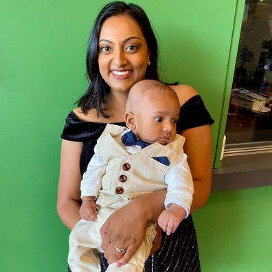 Dr Kavya Chaganti is mum to one-year-old Ari and is expecting her second. 