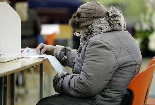 Voting in the Russian election continues with Mr Putin the likely winner of a fourth term. (AAP)