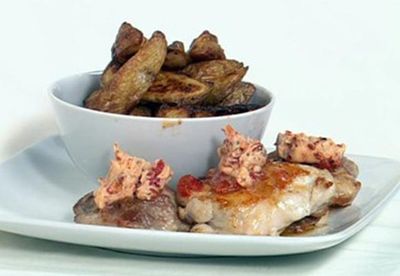 Recipe:&nbsp;<a href="/recipes/ichicken/8347694/pan-fried-chicken-with-chilli-butter-and-potato-wedges-with-lemon-pepper" target="_blank" draggable="false">Pan-fried chicken with chilli butter and potato wedges with lemon pepper</a>