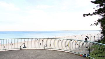 Brighton Le Sands beach in Botany Bay, Sydney.