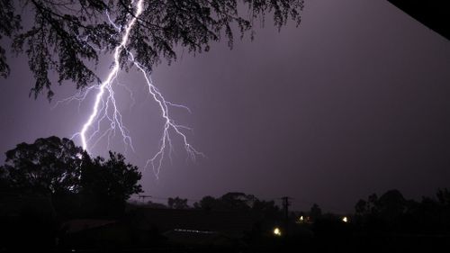 Lewis Hamilton captured this picture from his back veranda in Asquith, in Sydney's north. (Supplied)