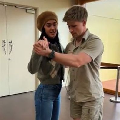 Katy Perry and Robert Irwin dance the waltz at Australia zoo