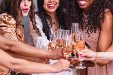 Stock image of bachelorette party