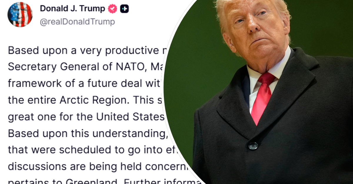 Trump announces ‘framework of future deal’ for Greenland reached, drops tariff threat
