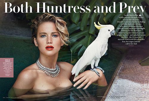 Jennifer Lawrence poses for Vanity Fair magazine. (Vanity Fair)