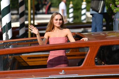 Lily-Rose Depp makes her stylish arrival to the Venice Film Festival in  Chanel, no less