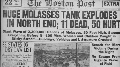 A newspaper from the following day described the carnage.