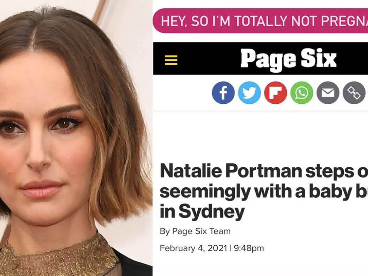 Natalie Portman Hits Back At Tabloid Baby Bump Photos 9celebrity