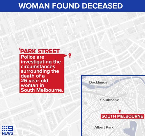 The body of a woman has been found in South Melbourne on Monday, May 4.