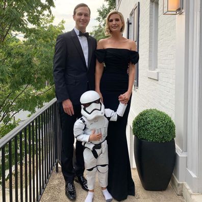 Ivanka Turmp, Jared Kushner, son Theodore, Star Wars costume