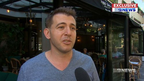 Car owner Evan Hansimikali told 9NEWS the car was parked legally, despite Flanagan's claims it was blocking the footpath. (9NEWS)