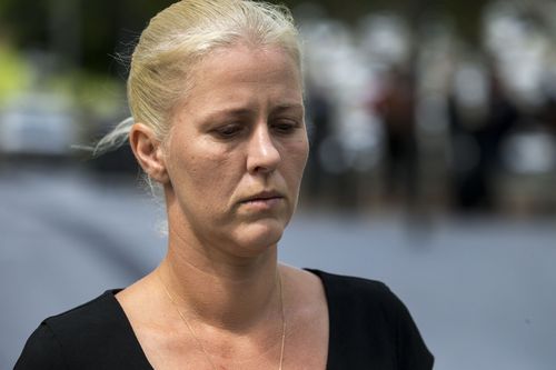 Ms Strbak is attending a contested sentence hearing for the manslaughter of her four-year-old son Tyrell. (AAP)