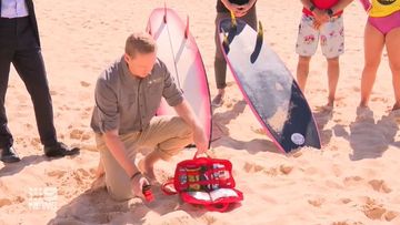 Custom trauma kits able to stem huge blood loss after a shark attack plus a new fleet of drones will be rolled out along NSW coasts to keep surfers safe this summer.