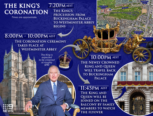 King Charles III's coronation will take  place on May 6.