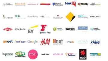 Some of the businesses which appear in the ad. (Australian Marriage Equality)