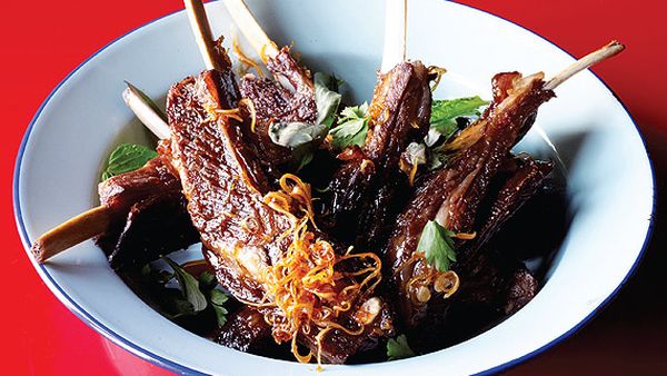 Sweet and sour lamb ribs