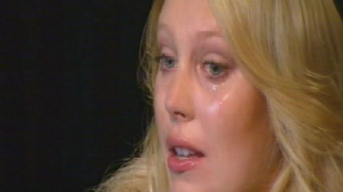 Radio presenter Mel Greig, pictured crying during an interview over the death of British nurse Jacintha Saldanha. (9NEWS)