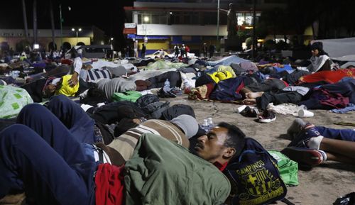 Migrants have said they are fleeing widespread violence, poverty and corruption in Honduras, and want to reach the US.