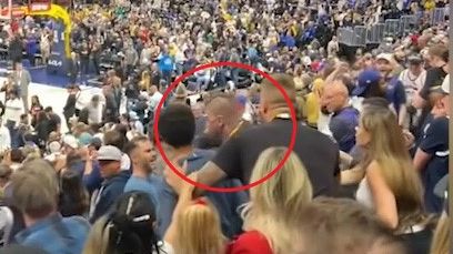 The NBA is probing a brawl in the crowd.