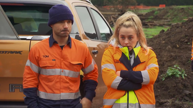 Tom and Sarah-Jane on The Block 2022.