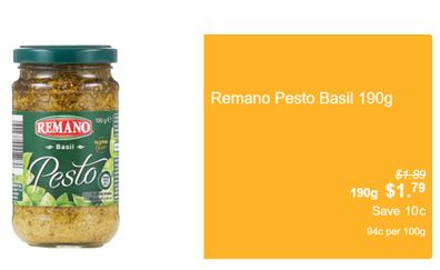 Aldi pesto pasta