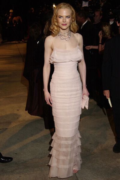 Nicole Kidman in Chanel  at the 2002 Vanity Fair Oscar Party<br>
