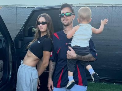 Hailey Bieber and Justin Bieber at Coachella 