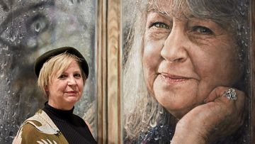 Winner Archibald Prize 2023 ANZ People&#x27;s Choice award, Jaq Grantford &#x27;Through the window&#x27;, oil on canvas, 170 x 131.6 cm 