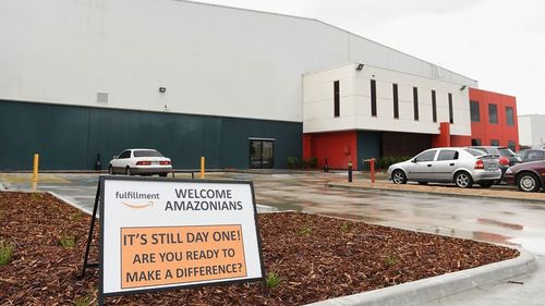 Amazon's Dandenong warehouse has passed inspections. (9NEWS)