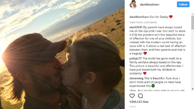 David Beckham & Daughter Harper, 12, Get Backlash For Kissing On Lips