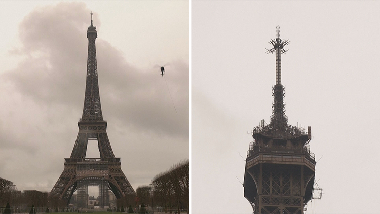 Eiffel Tower: Iconic Paris landmark gets a mini-twin - BBC Newsround