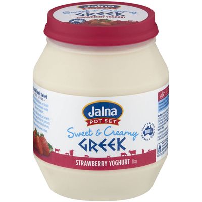 Jalna Sweet & Creamy Yoghurt Strawberry 1kg