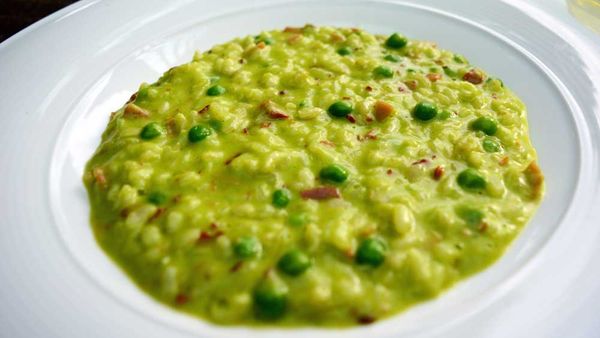 Tutto Bene's risi e bisi recipe (rice and pea risotto)