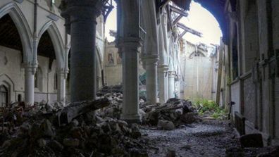 Curious trespassers have captured the destroyed interior of a New Zealand cathedral almost four years after it was rocked by an earthquake. (All images urbexcentral)