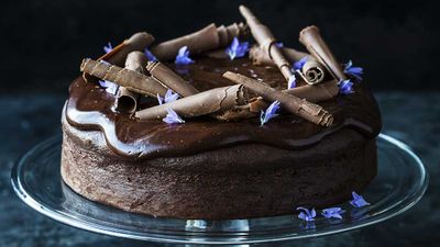 Recipe: <a href="http://kitchen.nine.com.au/2017/07/06/15/41/decadent-chocolate-cake" target="_top" draggable="false">Kirsten Tibballs' decadent chocolate cake</a>