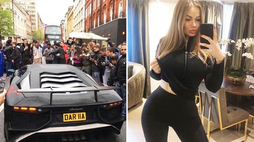 Instagram model Daria Radionova and her extravagantly decorated wheels. 