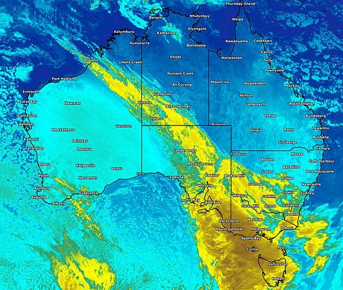 190612 Weather forecast Australia map cold front rain wind flooding News VIC SA Tasmania