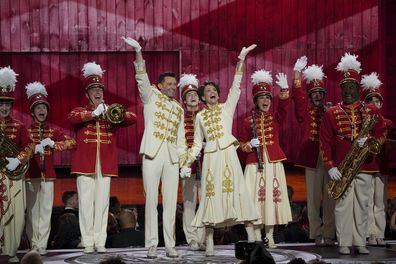 Hugh Jackman and Sutton Foster at the Tony Awards 2022.