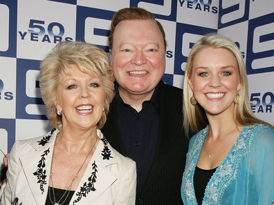 SYDNEY, AUSTRALIA - SEPTEMBER 14:  (L-R) Singer/dancer Patti Newton, her husband TV host Bert Newton and their daughter TV host Lauren Newton attend the Channel Nine lunch to celebrate Australian television's 50th birthday at the Peacock Gardens restaurant on September 14, 2006 in Sydney, Australia.  (Photo by Patrick Riviere/Getty Images)