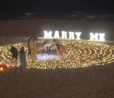 Proposal couple dropped ring Coogee Beach Instagram