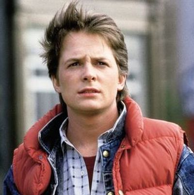 Michael J. Fox as Marty McFly: Then