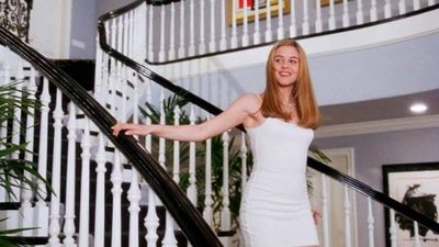 Cher Horowitz in a white slip dress from Calvin Klein. <em>Clueless</em> 1995