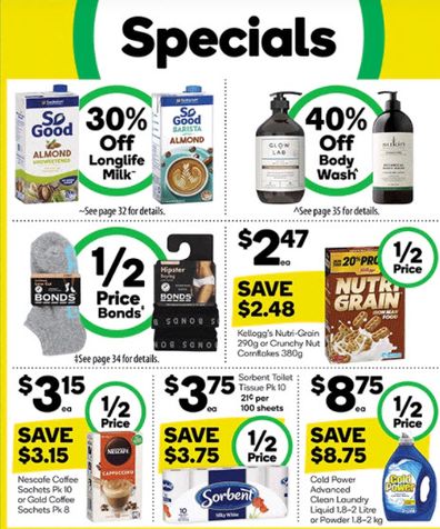 Woolworths specials this week.