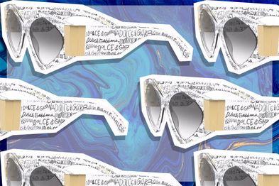 9PR: Dolce & Gabbana Eyewearmodern print graffiti sunglasses