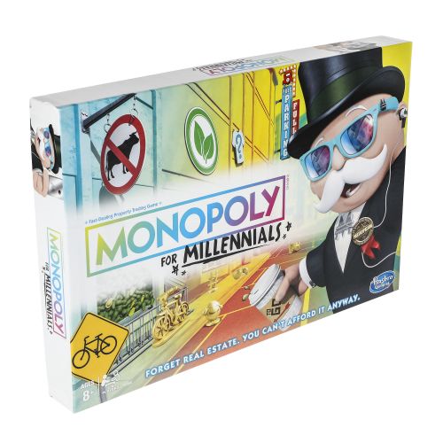 In Monopoly for Millennials, you can't buy properties.