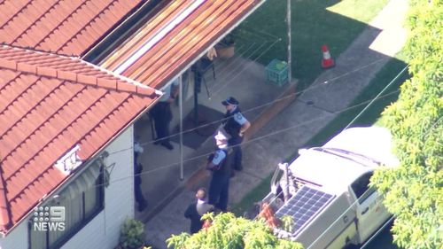 A 29-year-old man has died after being shot by police during a "frightening" confrontation in Sydney's south-west, officers say.Police said they were called to what they say was a domestic violence report at home ﻿in William Street, Yagoona, about 8.50am.