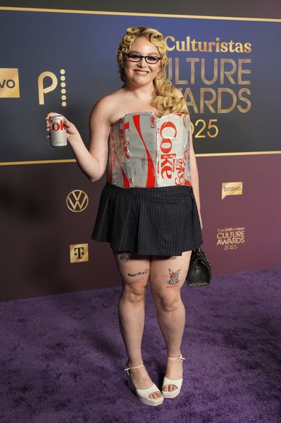 Megan Stalter held the Las Culturistas Cultural Awards at the Orpheum Theater in Los Angeles on July 17, 2025. 