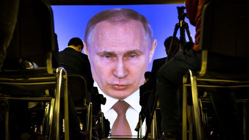 Mr Putin hasn't moved an inch closer toward throwing off the Western sanctions that have emaciated Russia's economy.